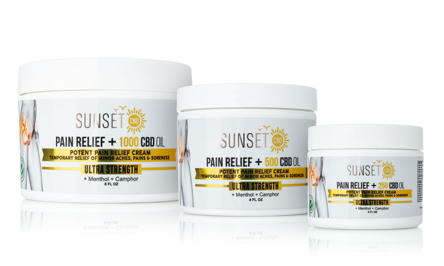 Sunset CBD Pain Relief Creams