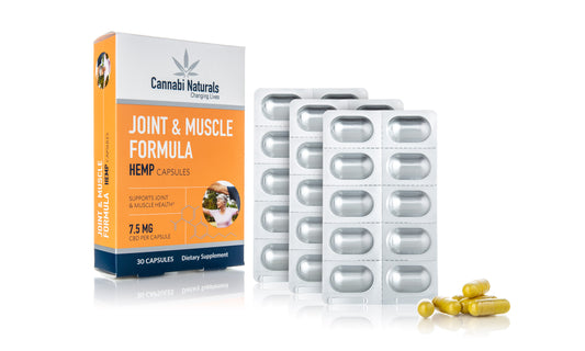 Cannabi Naturals Joint & Muscle Formula CBD Oil Capsules 7.5MG, 30ct