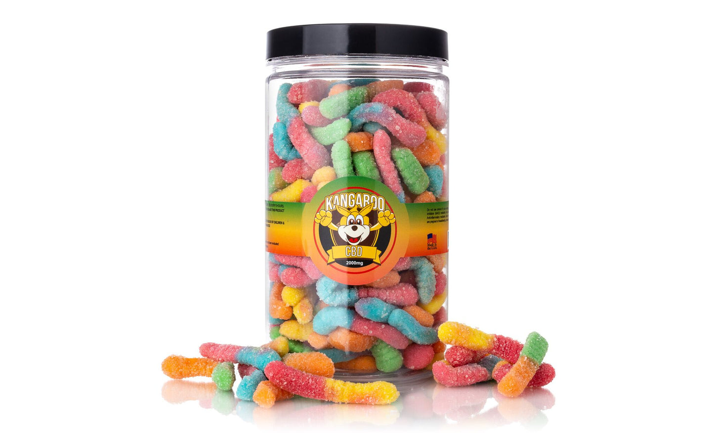 Kangaroo CBD Infused Sour Gummy Worms