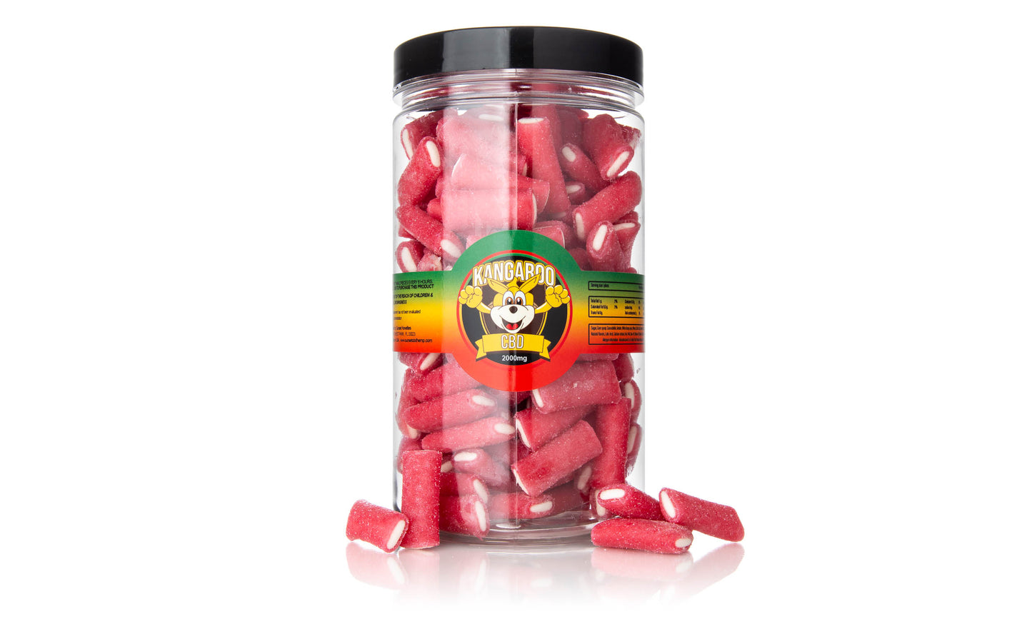 Kangaroo CBD Infused Strawberry Filled Tube Gummies