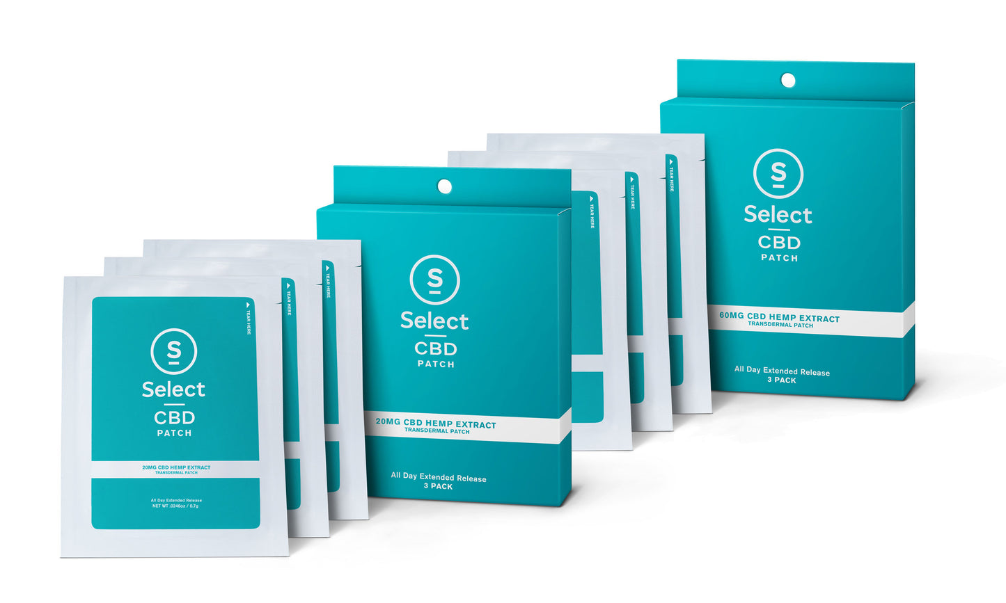 Select CBD Infused Transdermal Patches