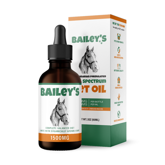 Bailey's Full Spectrum Hemp Derived CBD Oil For Pets 1500MG 60ml Tincture