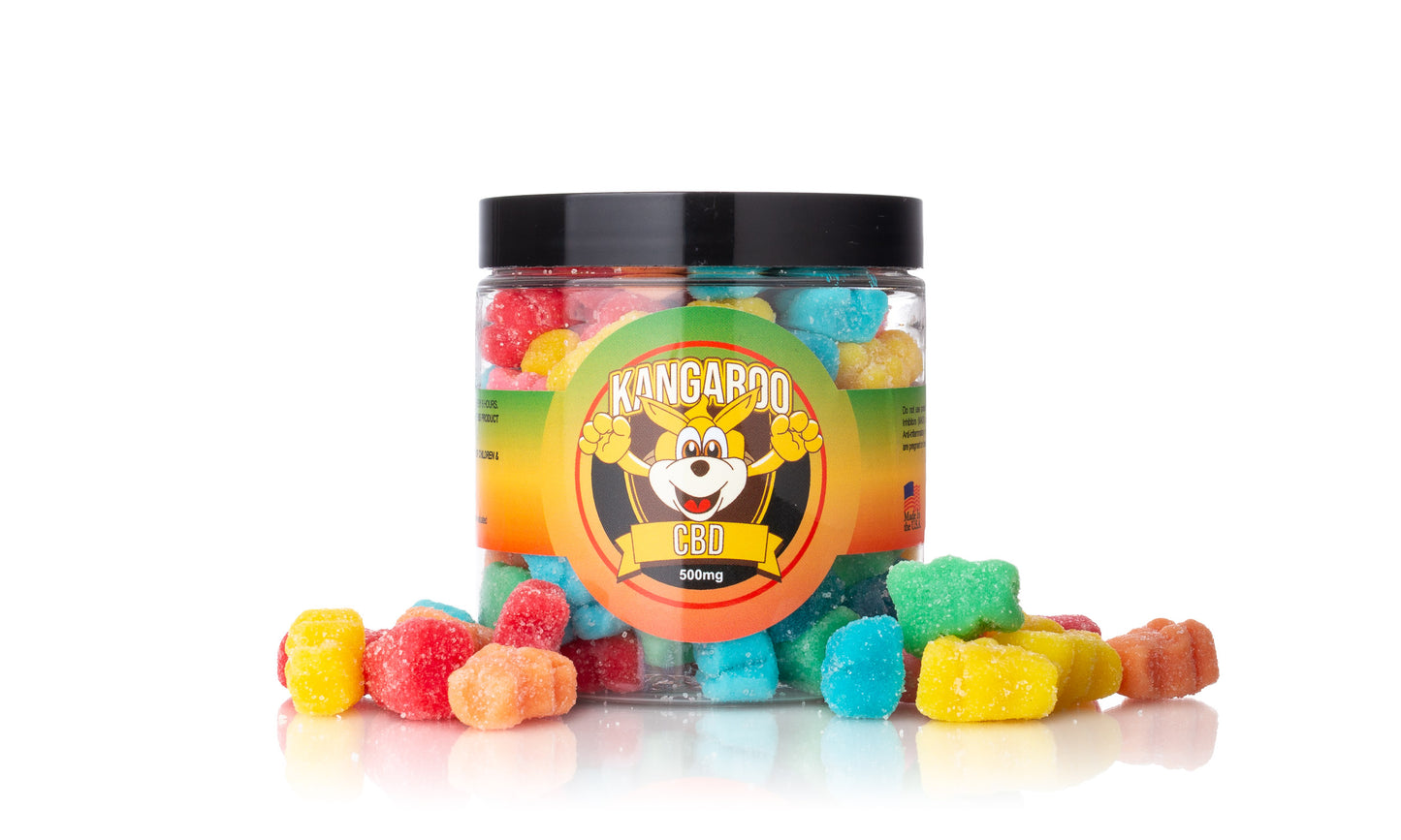 Kangaroo CBD Infused Sour Gummy Bears