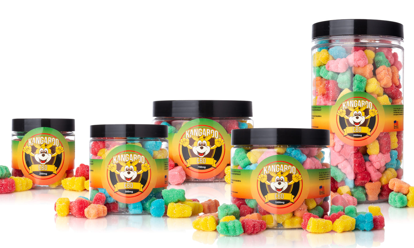 Kangaroo CBD Infused Sour Gummy Bears